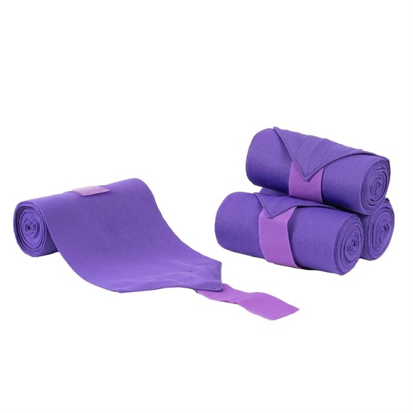 brand new purple standing bandages wraps polos horse shedrow equestrian - Picture 1 of 2